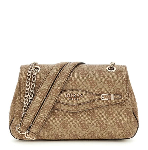 Τσάντα GUESS Katya Convertible XBody Flap HWSG9652210 Μπεζ