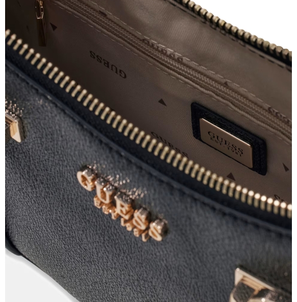 Τσάντα GUESS Leona Logo Shoulder Bag HWSG9917180 Ανθρακί