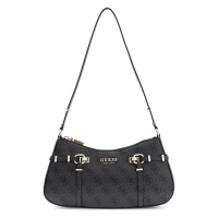 Τσάντα GUESS Leona Logo Shoulder Bag HWSG9917180 Ανθρακί