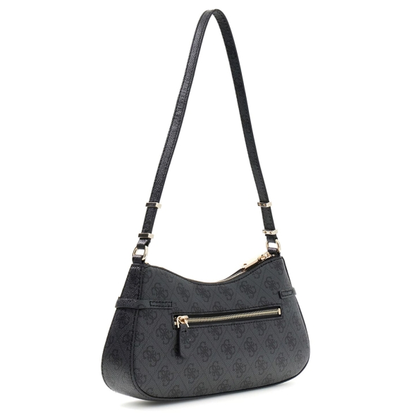 Τσάντα GUESS Leona Logo Shoulder Bag HWSG9917180 Ανθρακί