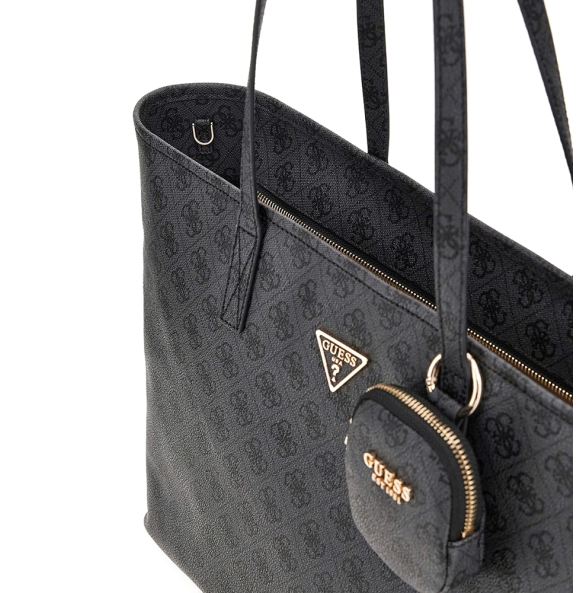 Τσάντα GUESS Power Play Large Tech Tote HWSL7124240 Ανθρακί