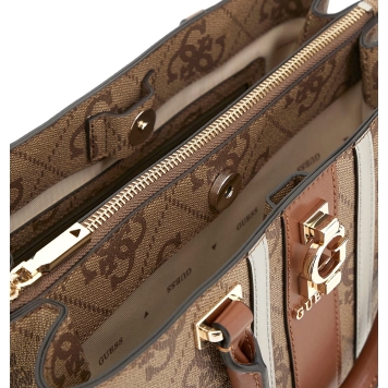 Τσάντα GUESS Erenia Girlfriend Satchel HWSO7838060 Μπεζ