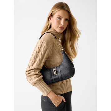 Τσάντα Guess Erenia Top Zip Shoulder Bag HWSO7838180 Ανθρακί