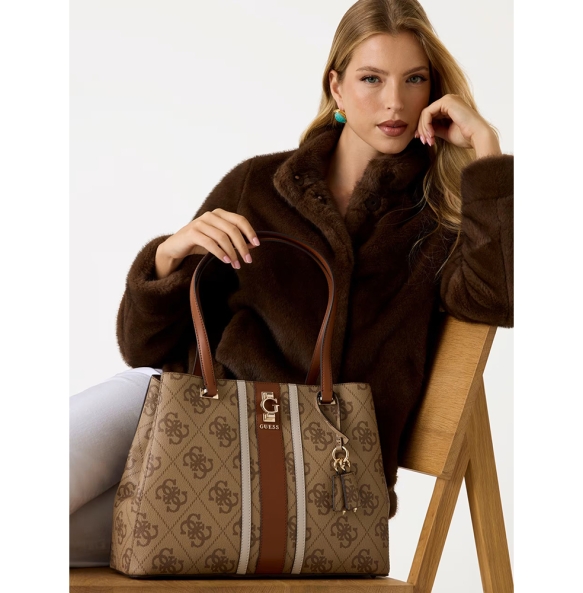 Τσάντα GUESS Erenia Tote HWSO7838230 Μπεζ