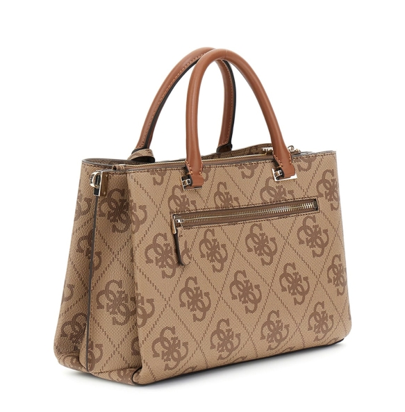 Τσάντα GUESS Erenia Girlfriend Satchel HWSO7838060 Μπεζ