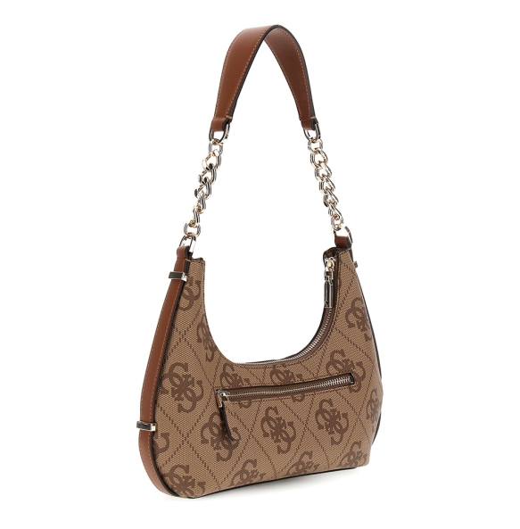 Τσάντα Guess Erenia Top Zip Shoulder Bag HWSO7838180 Μπεζ Τσάντα Guess Erenia Top Zip Shoulder Bag HWSO7838180 Μπεζ