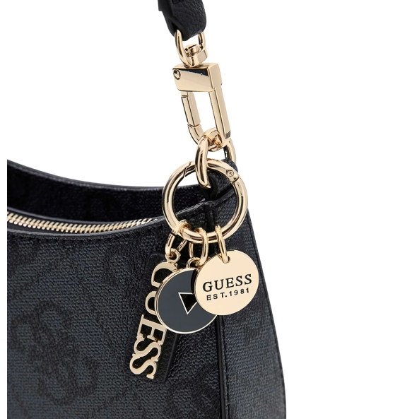 Τσάντα GUESS Noelle Top Zip HWSO9672180 Ανθρακί