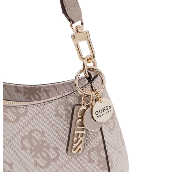 Τσάντα GUESS Noelle Top Zip HWSO9672180 Μπεζ
