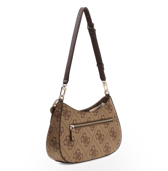 Τσάντα GUESS Noelle Top Zip HWSO9672180 Καφέ