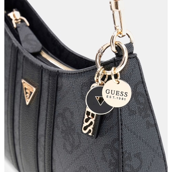 Τσάντα GUESS Noelle Top Zip HWSS9672180 Ανθρακί