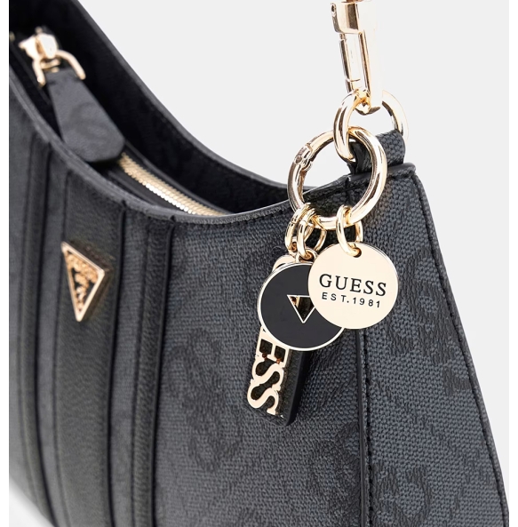 Τσάντα GUESS Noelle Top Zip HWSS9672180 Ανθρακί