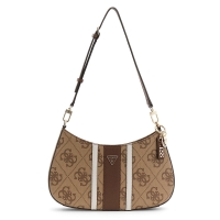 Τσάντα GUESS Noelle Top Zip HWSS9672180 Καφέ