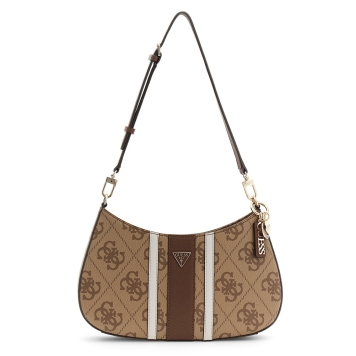 Τσάντα GUESS Noelle Top Zip HWSS9672180 Καφέ