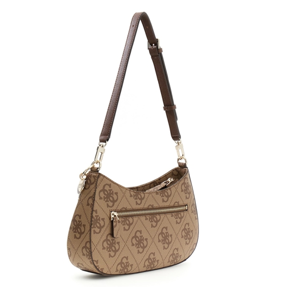Τσάντα GUESS Noelle Top Zip HWSS9672180 Καφέ