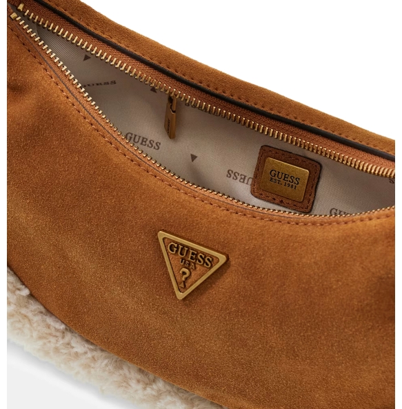 Τσάντα GUESS Amita Hobo HWSW9539720 Καφέ
