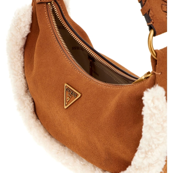 Τσάντα GUESS Amita Hobo HWSW9539720 Καφέ