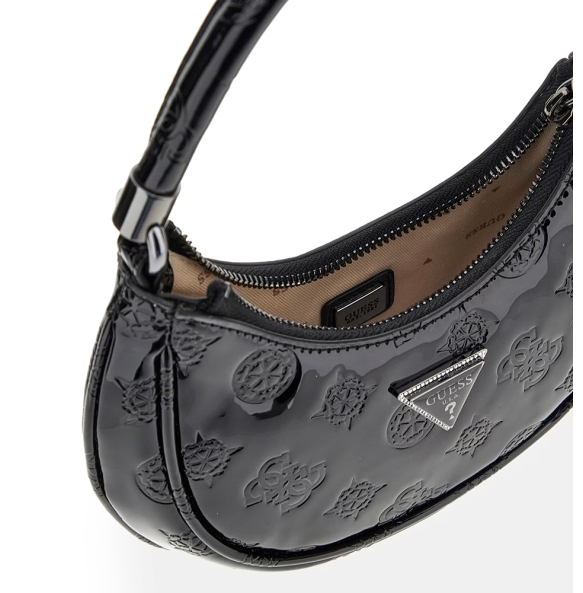 Τσάντα GUESS Zalina Small Hobo HWTM9350010 Μαύρο