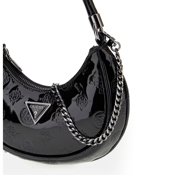 Τσάντα GUESS Zalina Small Hobo HWTM9350010 Μαύρο