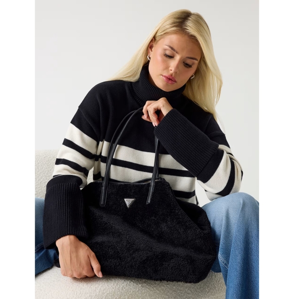 Τσάντα GUESS Vittoria Large HWWS9514290 Μαύρο Τσάντα GUESS Vittoria Large HWWS9514290 Μαύρο