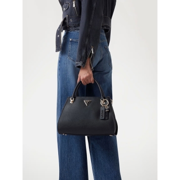 Τσάντα GUESS Noelle Luxury Satchel HWZG7879070 Μαύρο