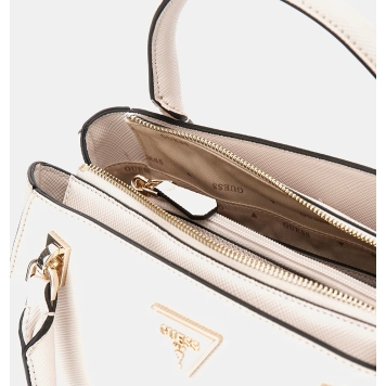 Τσάντα GUESS Noelle Luxury Satchel HWZG7879070 Λευκό