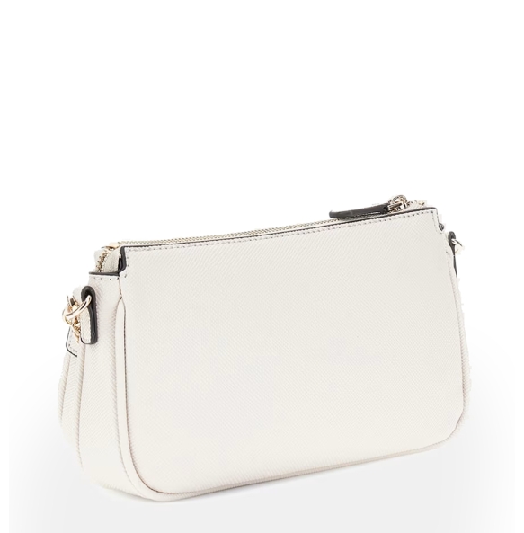 Τσάντα GUESS Noelle double pouch HWZG7879710 Εκρού