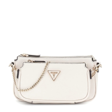 Τσάντα GUESS Noelle double pouch HWZG7879710 Εκρού