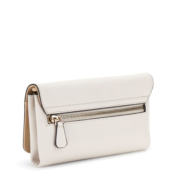 Τσάντα GUESS Noelle xBody Flap Organizer HWPT7879790 Λευκό