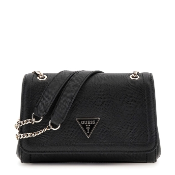 Τσάντα GUESS Noelle Convertible XBody Flap HWZG9672210 Μαύρο