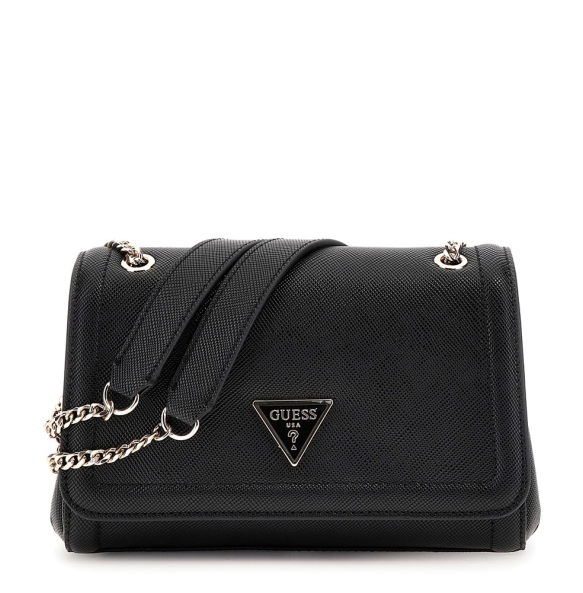 Τσάντα GUESS Noelle Convertible XBody Flap HWZG9672210 Μαύρο