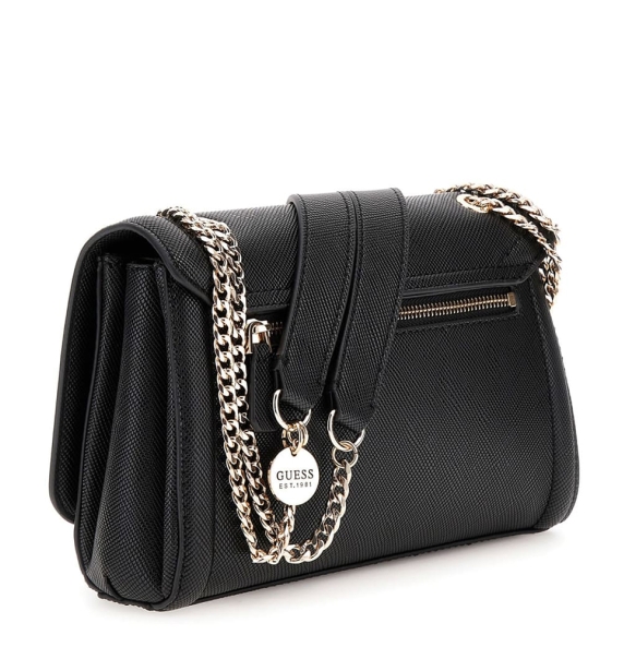Τσάντα GUESS Noelle Convertible XBody Flap HWZG9672210 Μαύρο