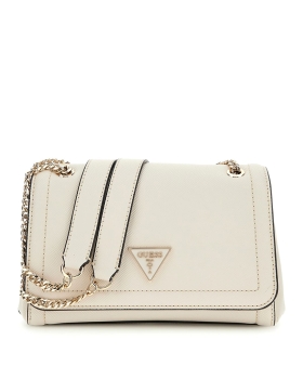 Τσάντα GUESS Noelle Convertible XBody Flap HWZG9672210 Εκρού