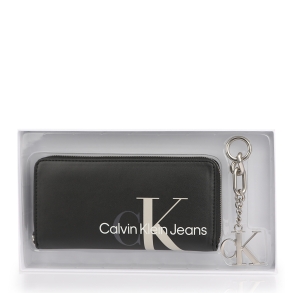 Σετ Πορτοφόλι Μπρελόκ Calvin Klein 8978 Sculped Mono Za & Keyfob Μαύρο