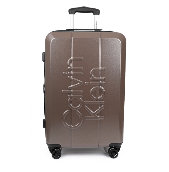 Βαλίτσα σκληρή Μεσαία CALVIN KLEIN Overlay LH418OL3 Καφέ