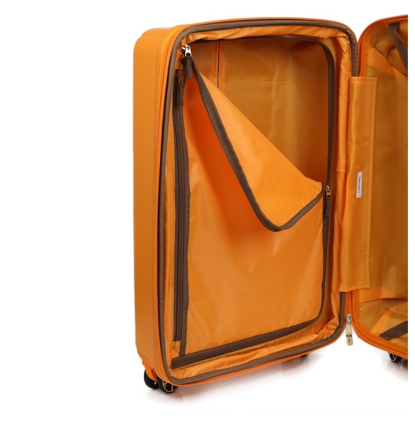 Βαλίτσα σκληρή Μεσαία CALVIN KLEIN Big Monogram LH418BM2 Πορτοκαλί