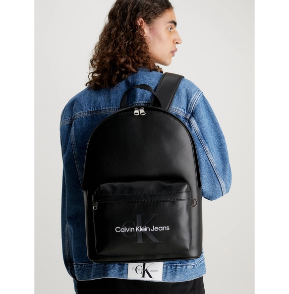 Σακίδιο CALVIN KLEIN Campus Monogram Soft BP44 10394 Μαύρο