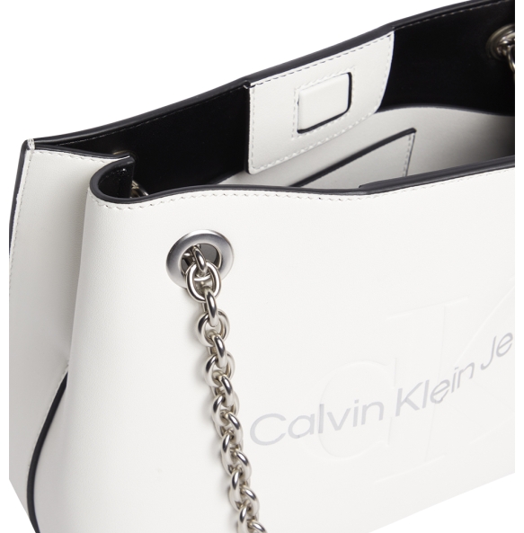 Τσάντα CALVIN KLEIN Sculpted 7831 Λευκό