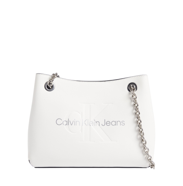 Τσάντα CALVIN KLEIN Sculpted 7831 Λευκό