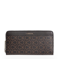 Πορτοφόλι CALVIN KLEIN Zip Around Wallet 09913 Καφέ