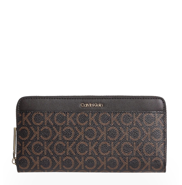 Πορτοφόλι CALVIN KLEIN Zip Around Wallet 09913 Καφέ