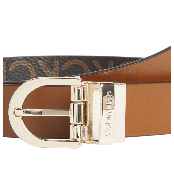 Ζώνη CALVIN KLEIN CK Must 9981 2.5cm Διπλής Όψεως Καφέ