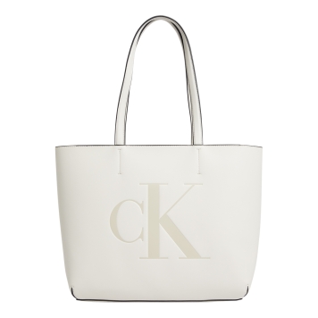 Τσάντα CALVIN KLEIN 10071 Sculpted Shopper Μπεζ