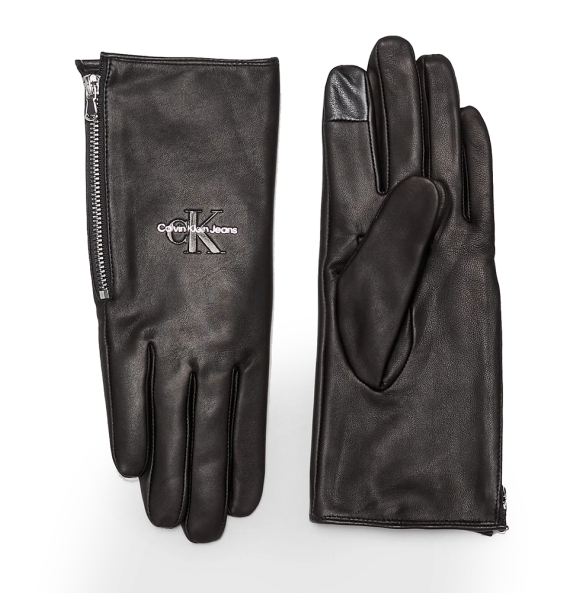 Γάντια CALVIN KLEIN Leather Gloves 10153 Μαύρο