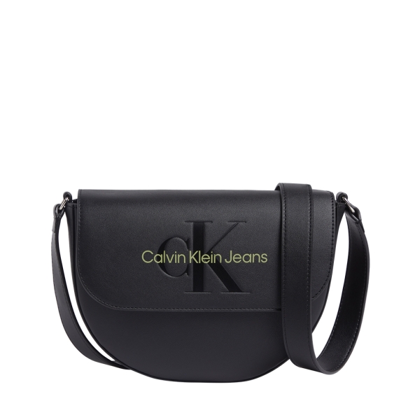 Τσάντα CALVIN KLEIN JEANS 11223 Sculpted Saddle Μαύρο