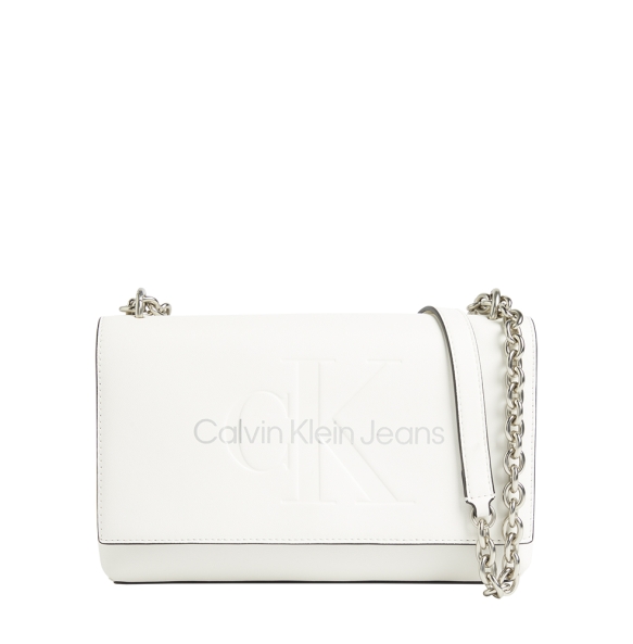 Τσάντα CALVIN KLEIN Sculpted Flap 11866 Λευκό