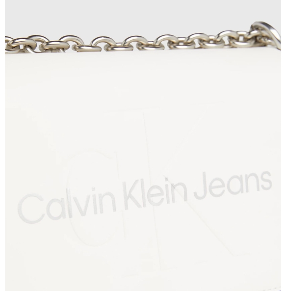 Τσάντα CALVIN KLEIN Sculpted Flap 11866 Λευκό