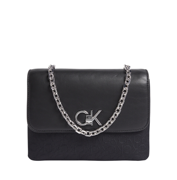 Τσάντα CALVIN KLEIN Re-Lock Double 11877 Μαύρο