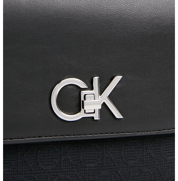 Τσάντα CALVIN KLEIN Re-Lock Double 11877 Μαύρο