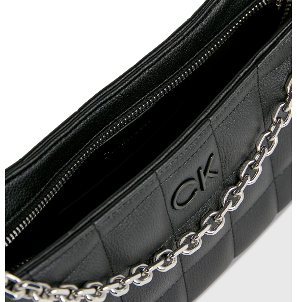 Τσάντα CALVIN KLEIN Quilted Chain 12017 Μαύρο