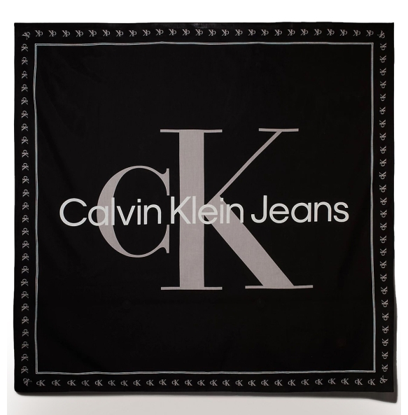 Φουλάρι CALVIN KLEIN Bold Logo 12325 Μαύρο